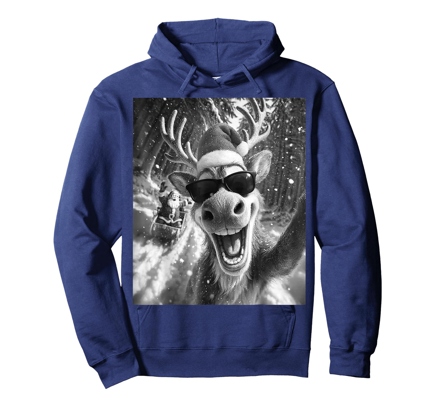 Funny Reindeer Selfie Christmas T-Shirt