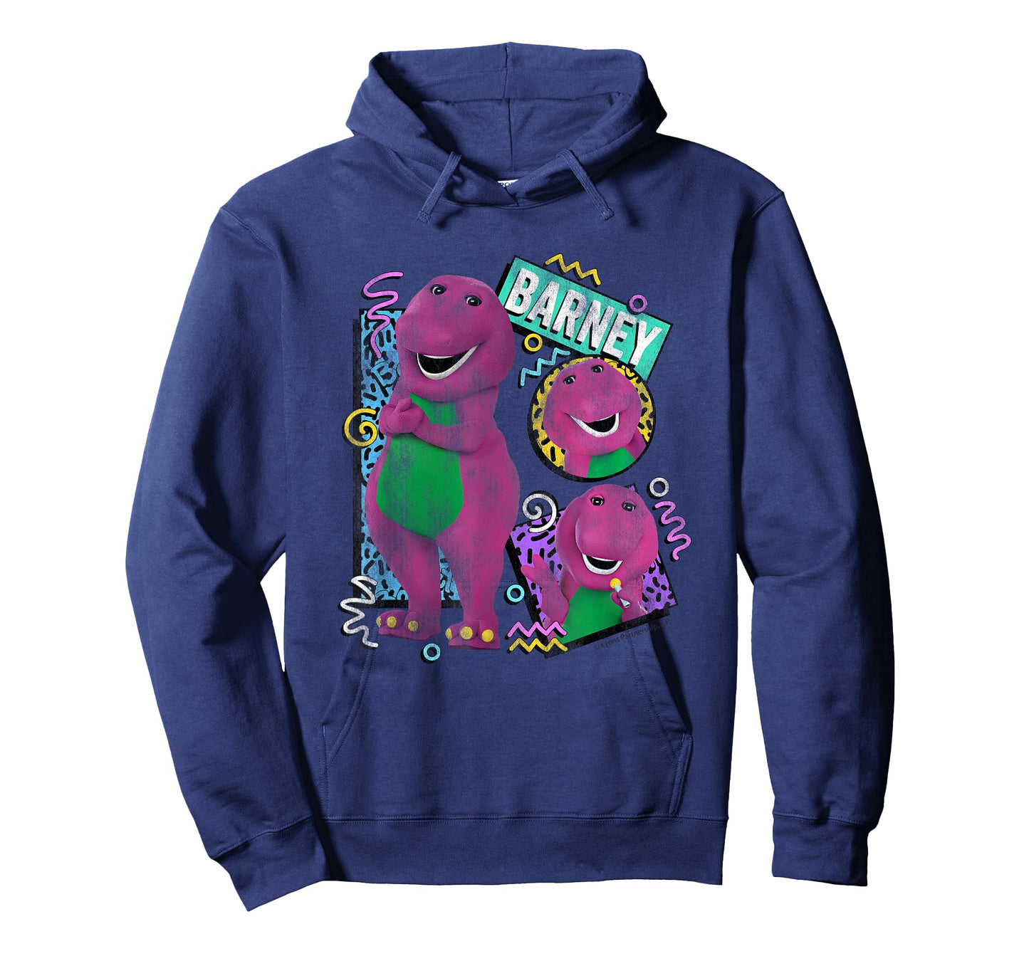 Barney 90s Style Colorful Pattern Retro T-Shirt