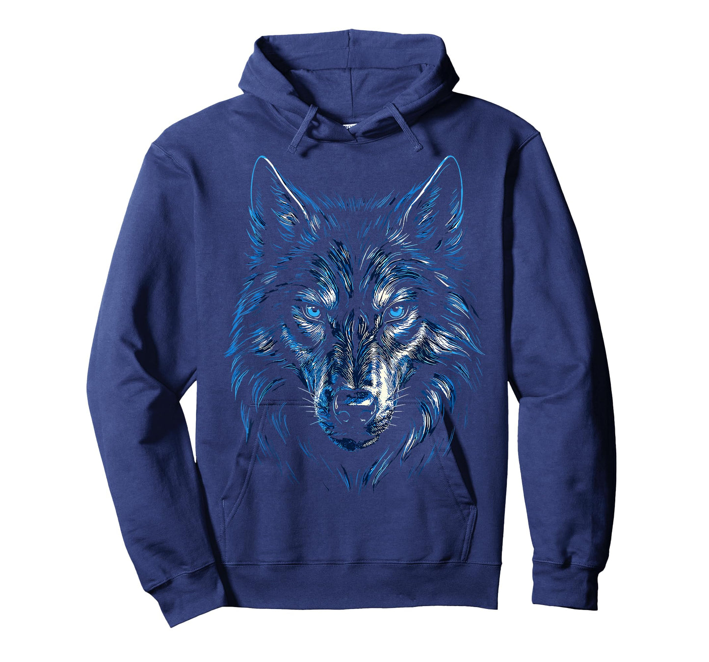 Blue Wolf Head T-Shirt