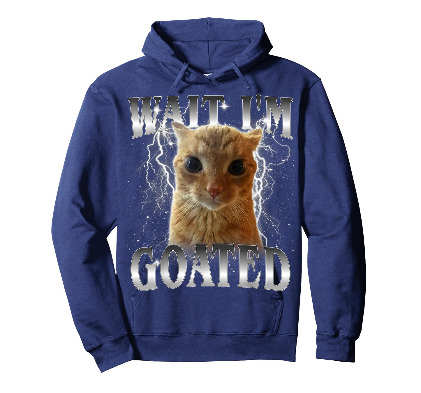 Wait I'm Goated Funny Staring Cat Meme T-Shirt