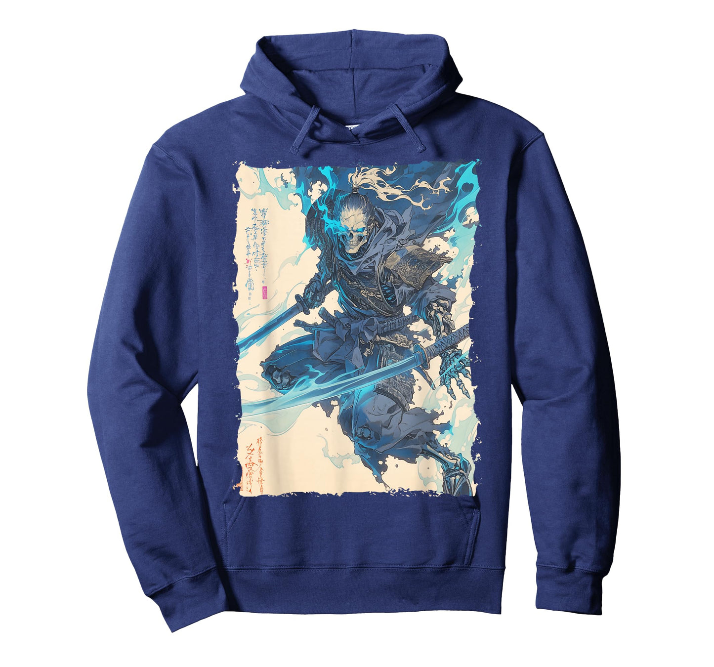 Skeleton Samurai Skull - Ukiyo-e Undead T-Shirt