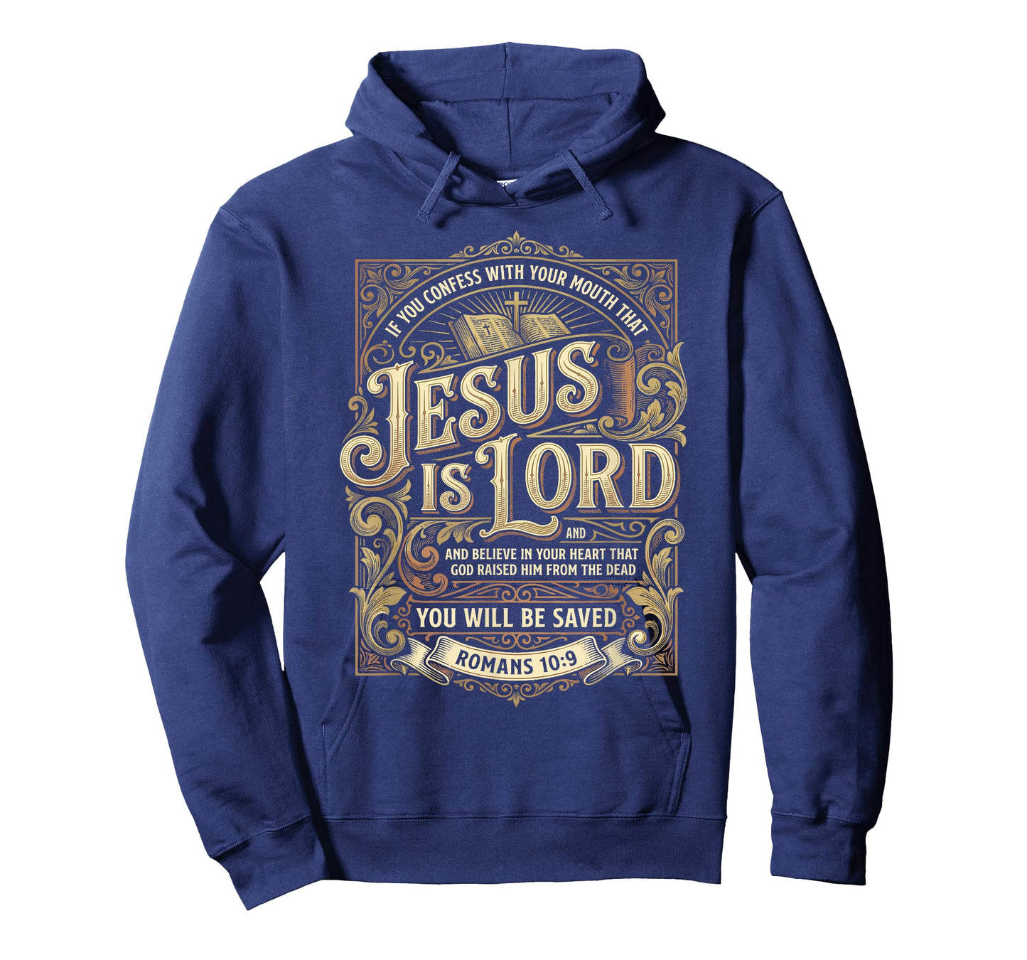 Jesus is Lord Romans 10:9 Christian T-Shirt