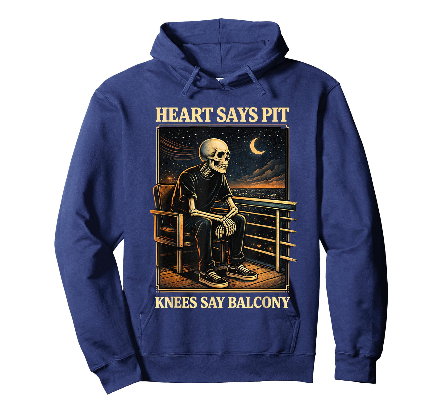Heart Says Pit Knees Say Balcony T-Shirt