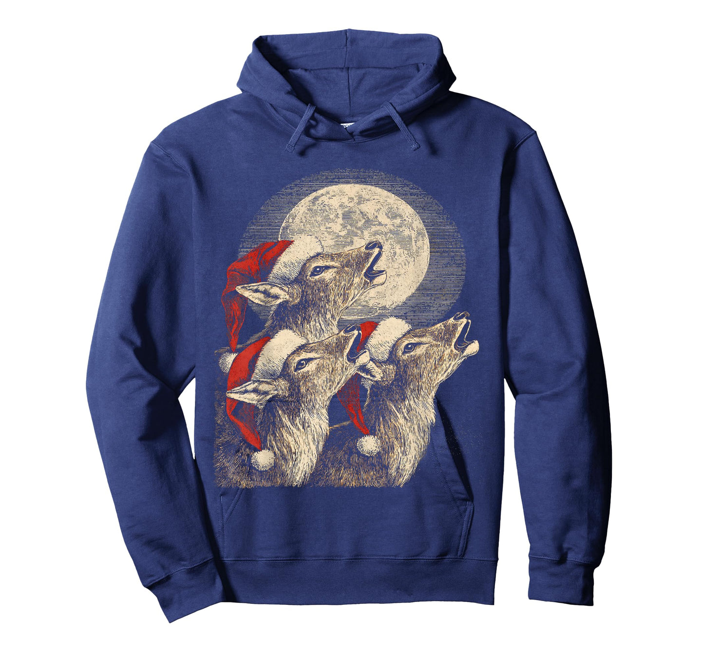 Full Moon Phase Christmas Reindeer T-Shirt