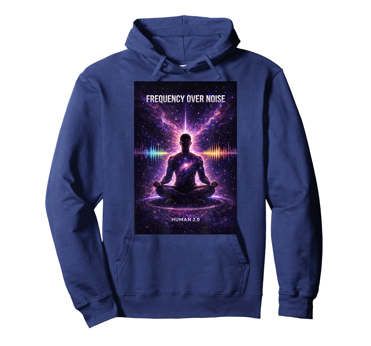 Frequency Over Noise Meditation Mindset T-Shirt