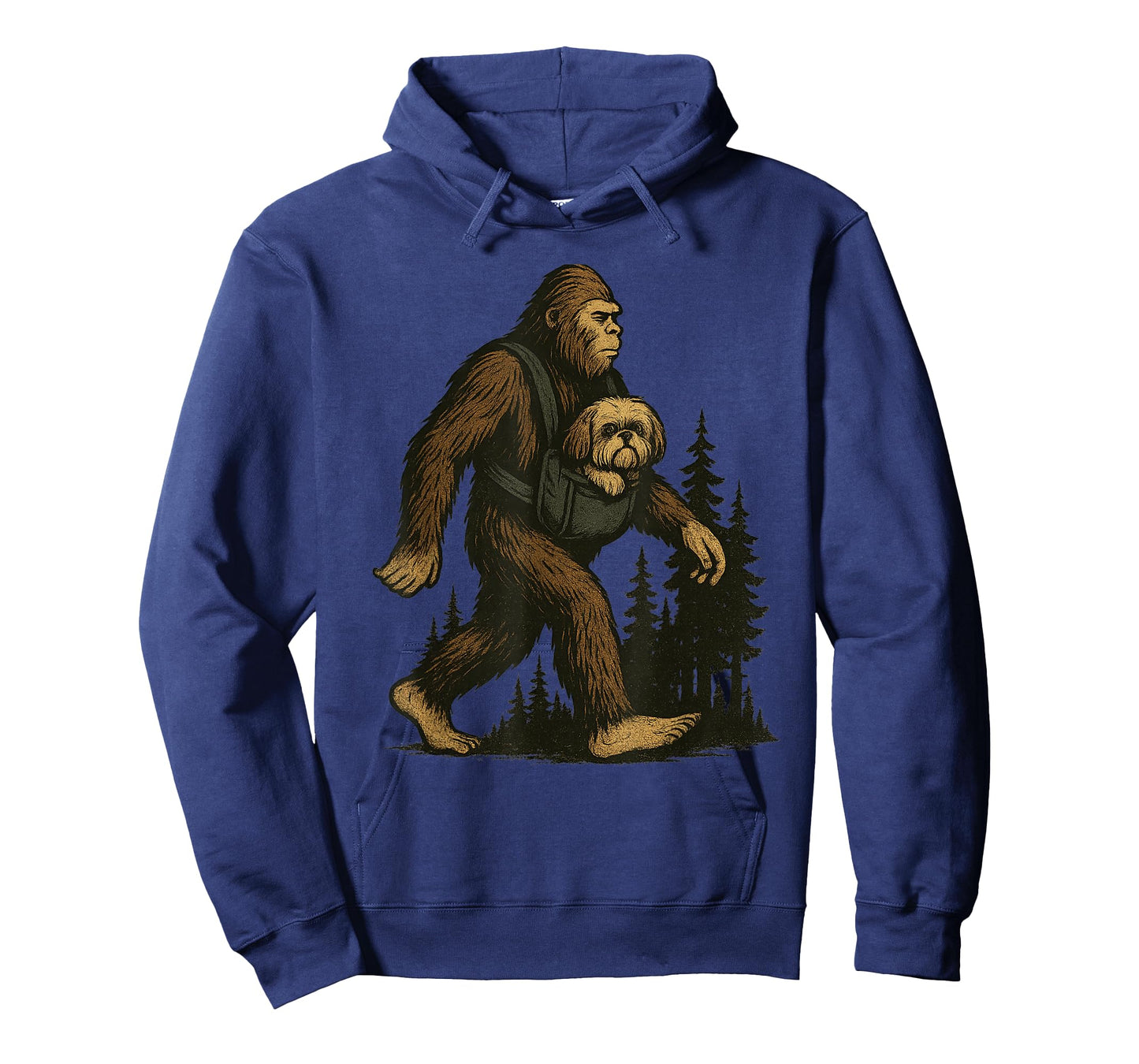 Bigfoot Dog Shih Tzu Fun Hiking T-Shirt