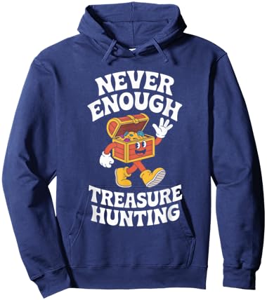 Funny Treasure Hunting or Treasure Hunter Retro Hoodie - Hoodie | Navy