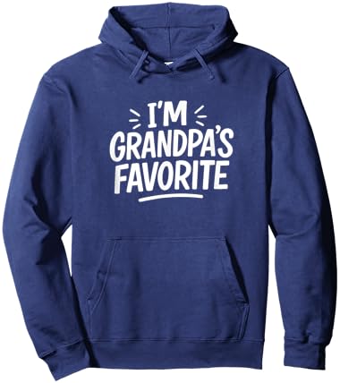 I'm Grandpa's Favorite Hoodie - Hoodie | Navy
