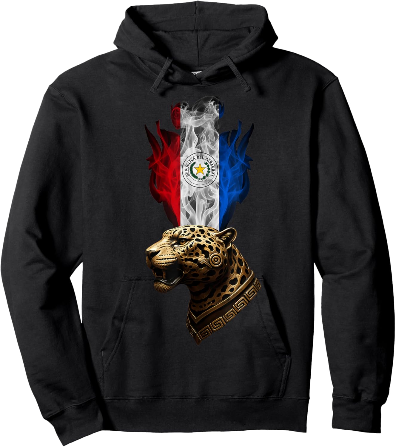 Paraguay Flag Leopard Paraguayan Pride Hoodie - Hoodie | Black