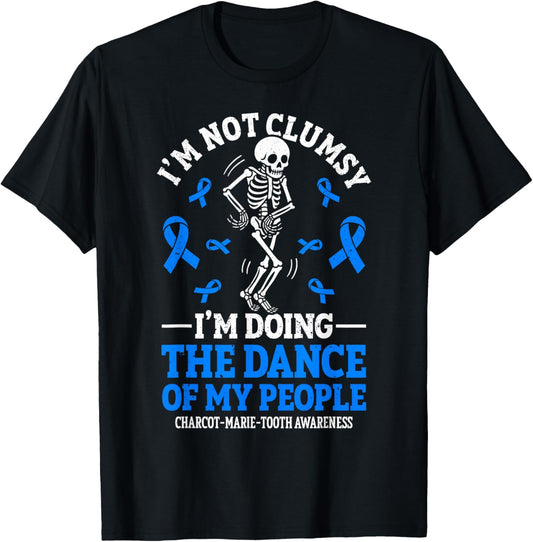 Charcot Marie Tooth Disease Funny CMT Warrior T-Shirt - T-Shirt | Black
