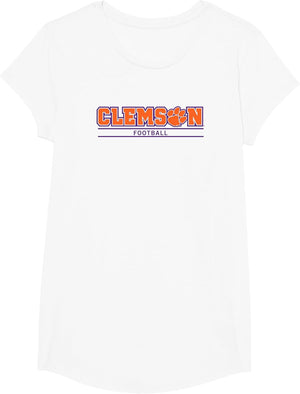 Clemson Tigers Football Athletics White Officially Licensed