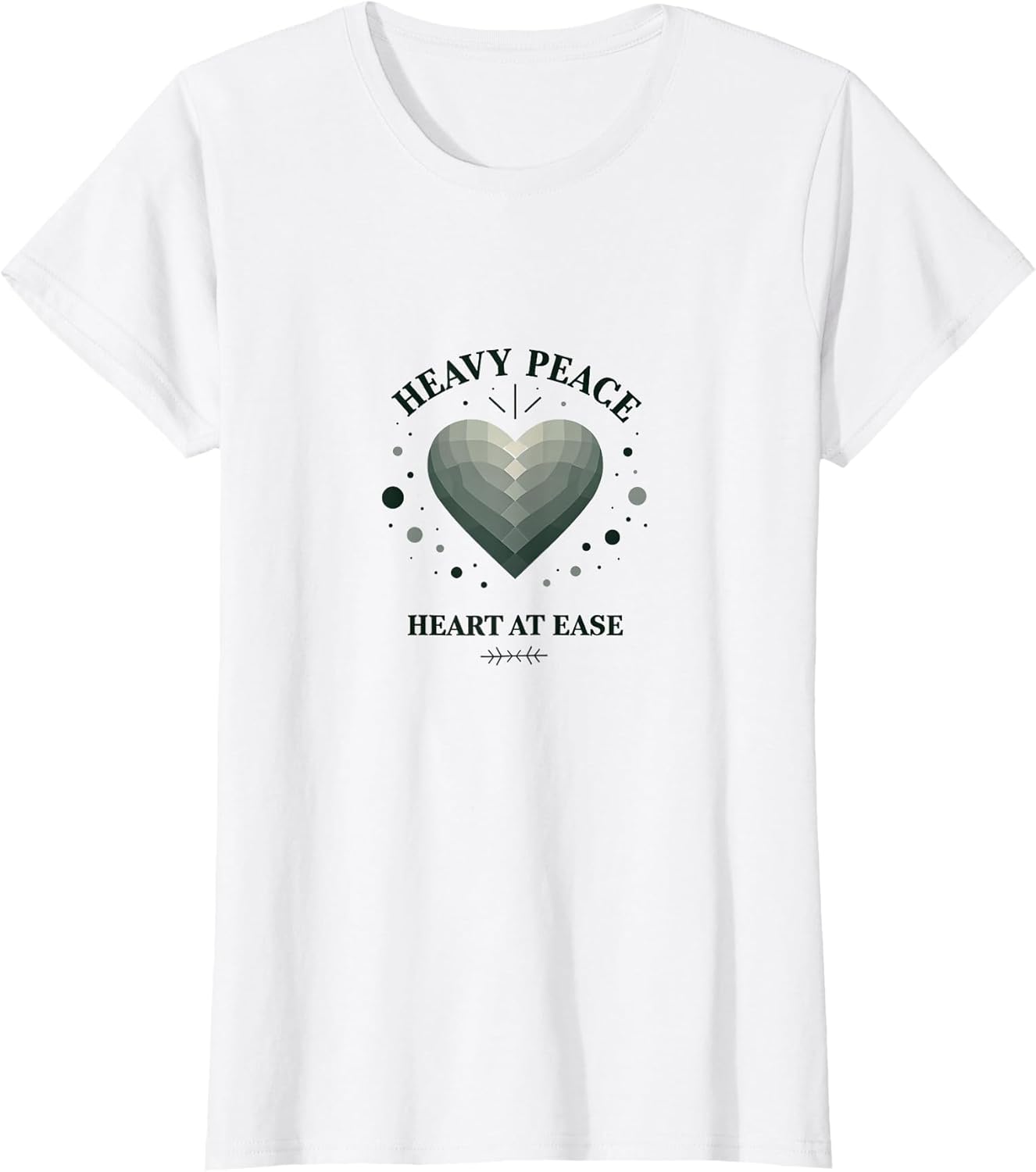 Heavy Peace Heart at Ease Anxiety Relief Design