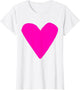 Pink Heart White
