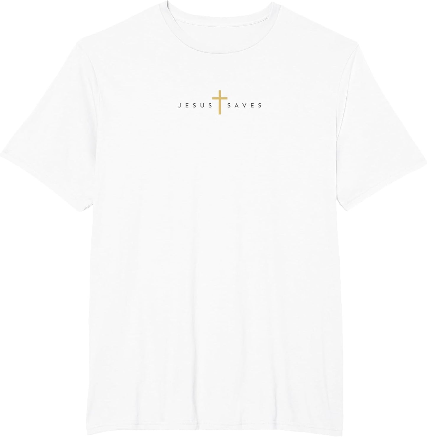 Jesus Saves Cross Gold Thin Christian Jesus White 33andme