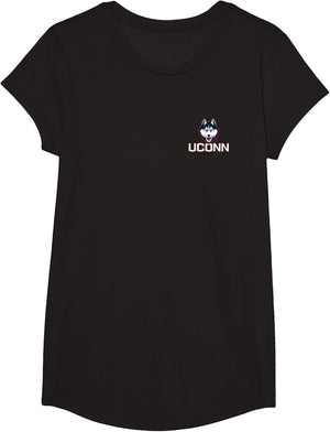 Connecticut Huskies Front/Back Basketball Black Licensed