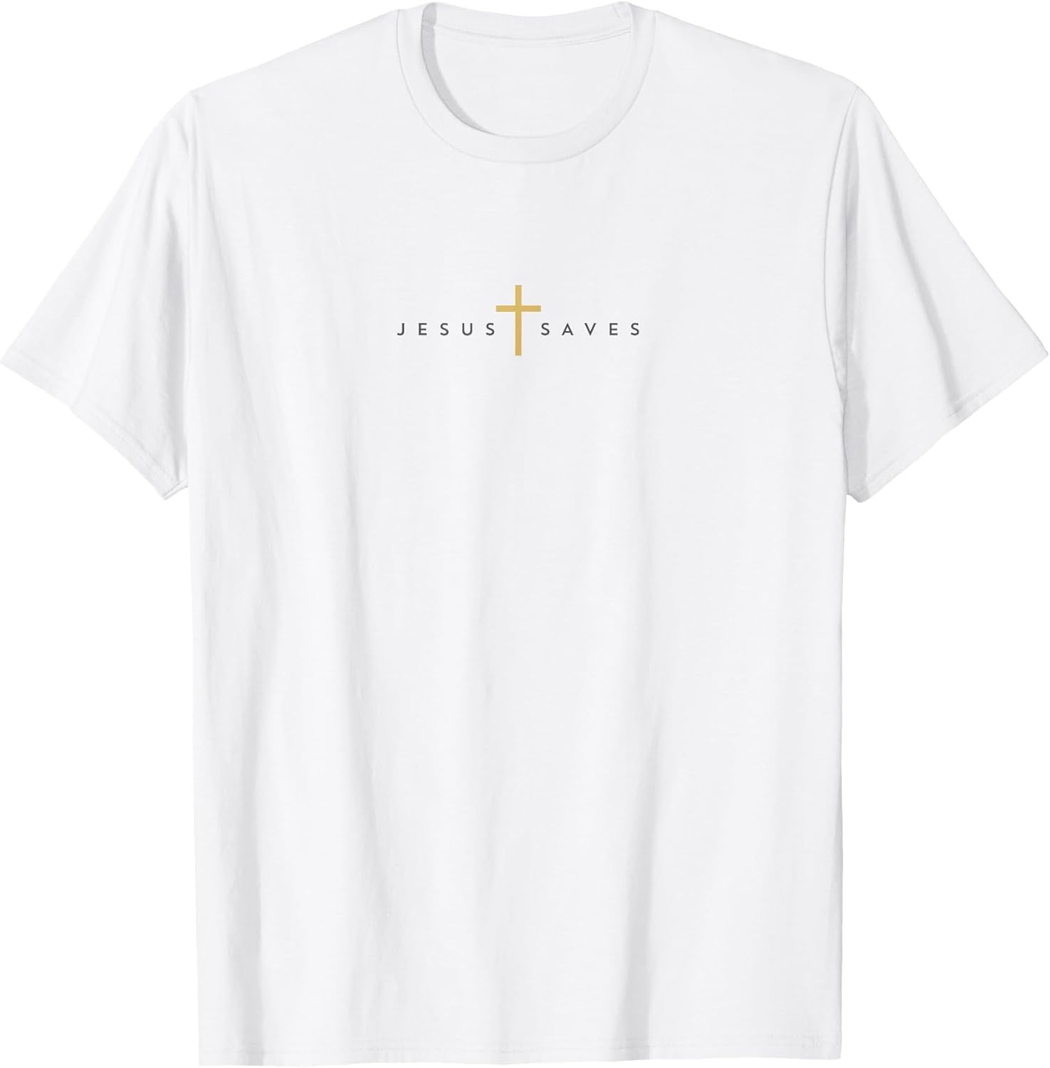 Jesus Saves Cross Gold Thin Christian Jesus White 33andme