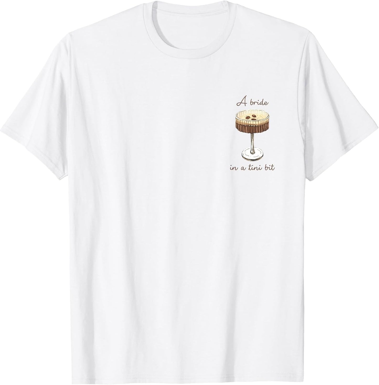 A Bride in a Tiny Bit Bride Funny Martini Bachelorette Party