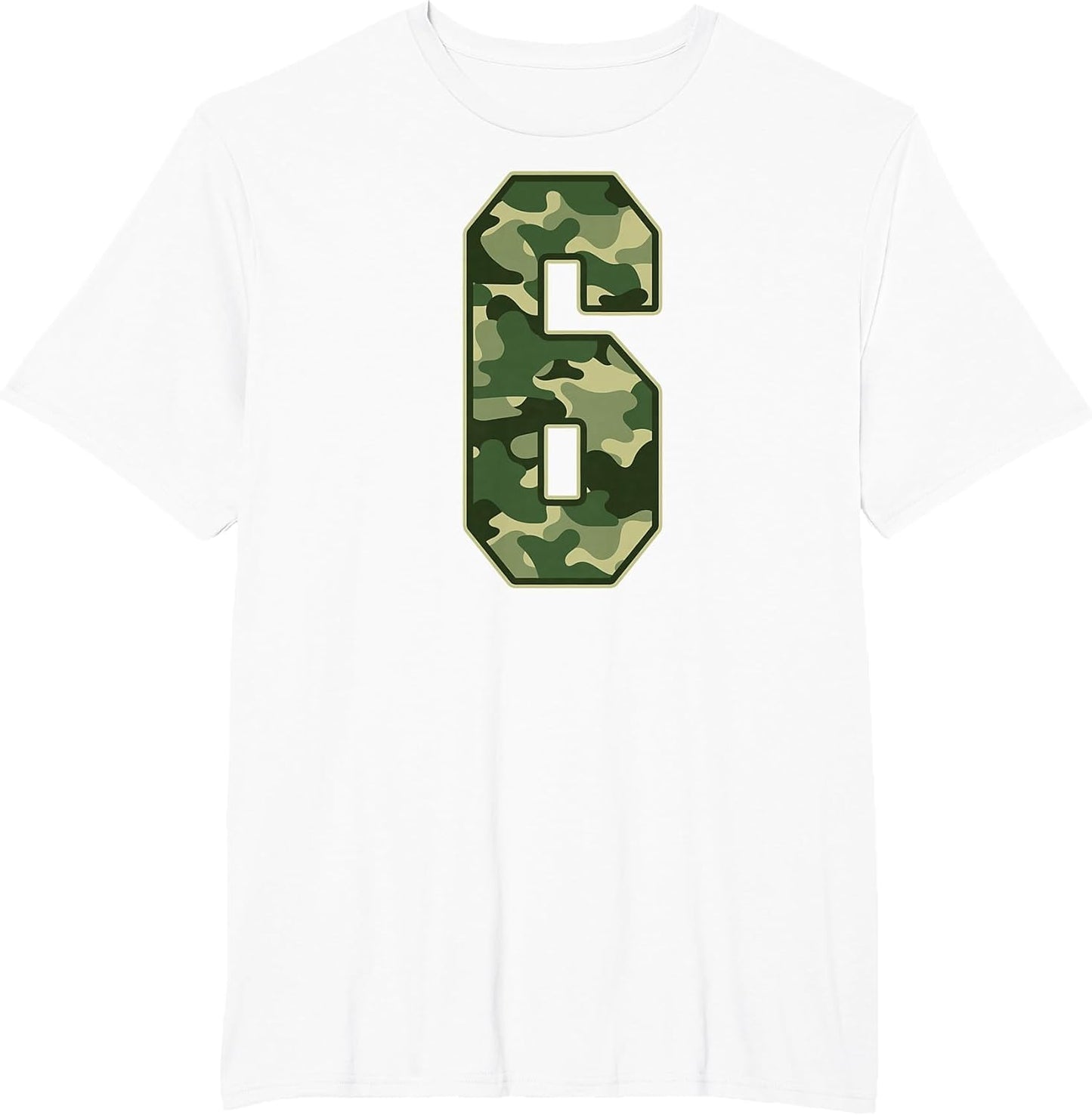 Camo #6 Jersey Number 6 Uniform Fan Favorite Player