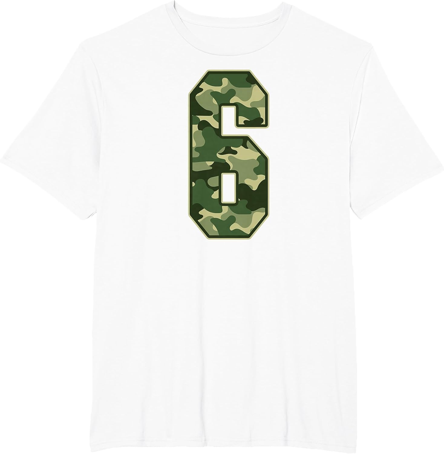 Camo #6 Jersey Number 6 Uniform Fan Favorite Player