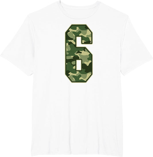 Camo #6 Jersey Number 6 Uniform Fan Favorite Player
