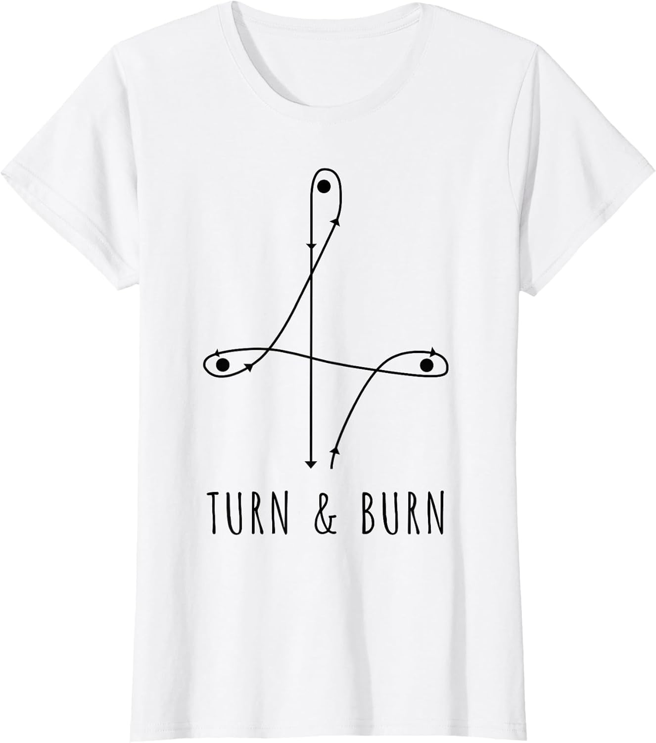 Barrel Racing Pattern Turn and Burn Horse Women Girls Kid