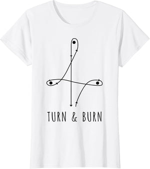 Barrel Racing Pattern Turn and Burn Horse Women Girls Kid