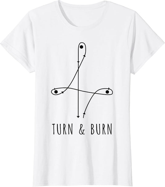 Barrel Racing Pattern Turn and Burn Horse Women Girls Kid