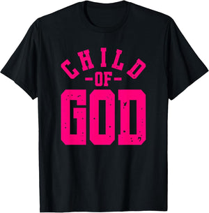 Child of God - Christian Faith Inspirational - Pink Graphic