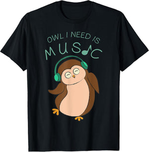 Owl I Need is Music Clef Wildlife Animal Nature