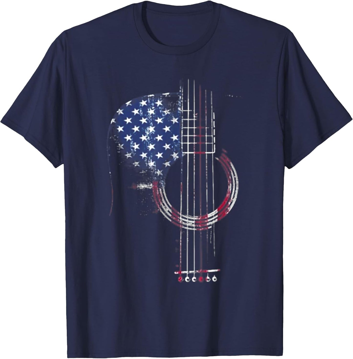 American Flag Guitar Player Lover