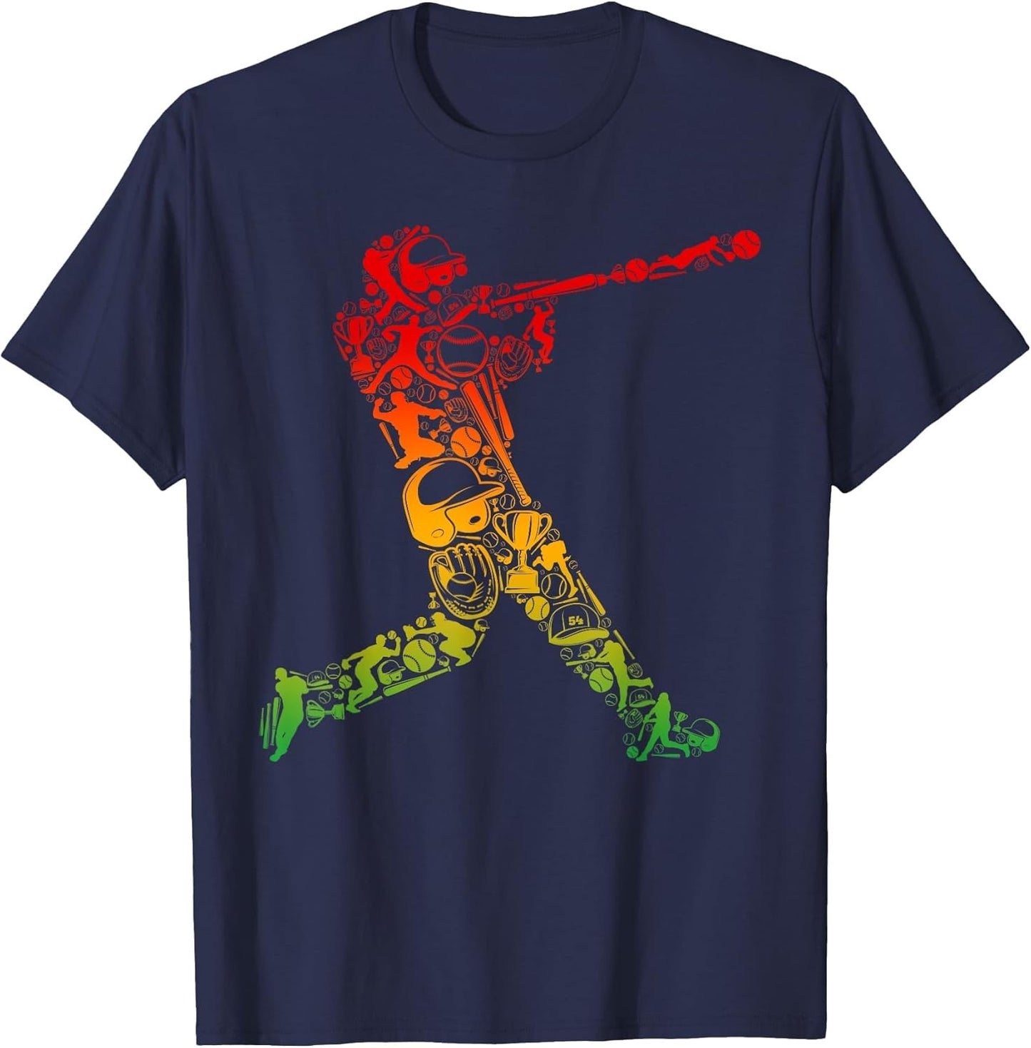Funny Baseball Player Batter Tie Dye American Sport Men Boys