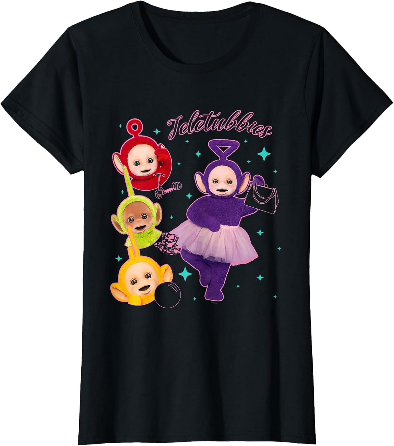 Teletubbies Tinky Winky & Group Sparkle 90's Icon