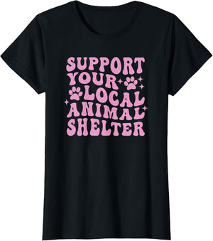 Support Your Local Animal Shelter Rescue Dogs Fur Mama Retro