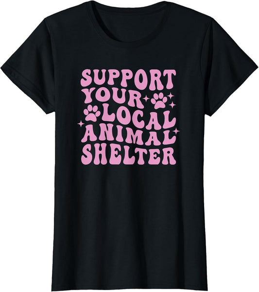 Support Your Local Animal Shelter Rescue Dogs Fur Mama Retro