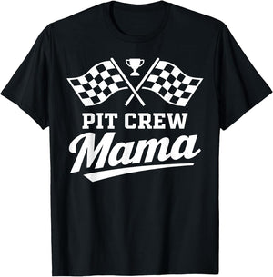 Mama Pit Crew Race Car Birthday Family Matching