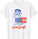 Oui Oui Croissant Dog in Beret Funny French Food Lover Fun