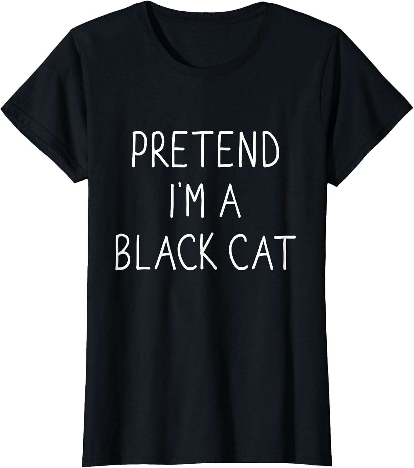 Pretend I'm Black cat Funny Lazy Easy DIY Halloween Costume