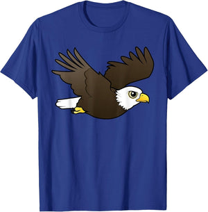 Cute Cartoon Bald Eagle in Flight Birdorable Bird of Prey