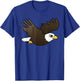 Cute Cartoon Bald Eagle in Flight Birdorable Bird of Prey