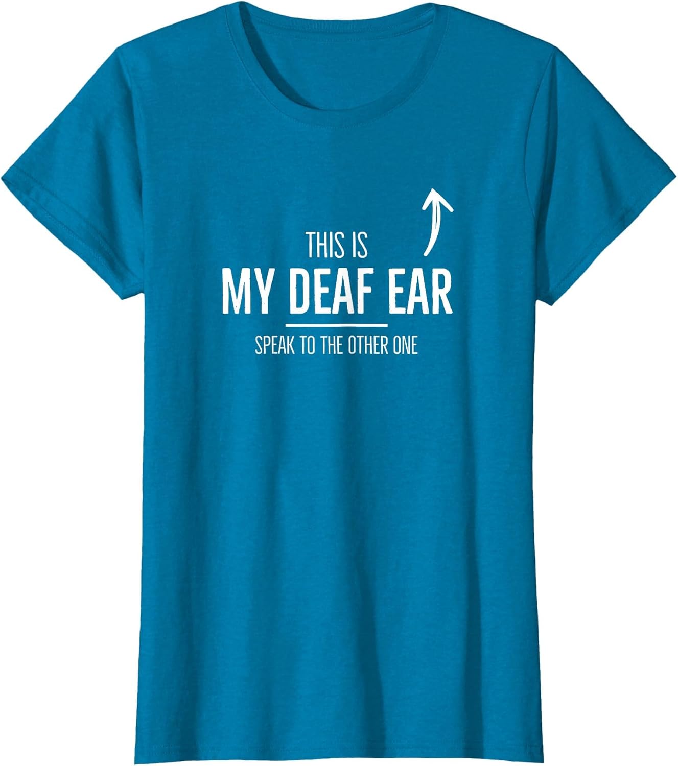 Deaf Awareness My Deaf Ear Left Hearing Impaired ASL SSD