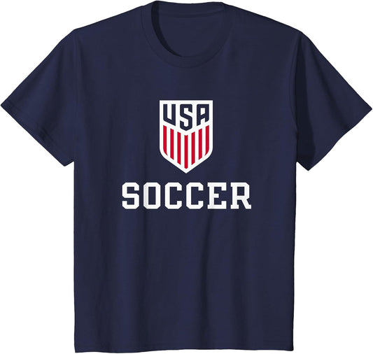 United States Soccer Icon Navy USMNT Officially Licensed , Youth, Navy Blue, 2T