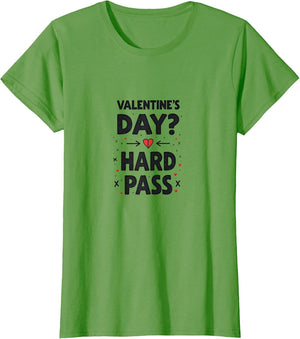 Valentine's Day Hard Pass Anti-Valentine Design