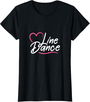 Line Dance Heart Western Line Dancing Cowgirl Dancer