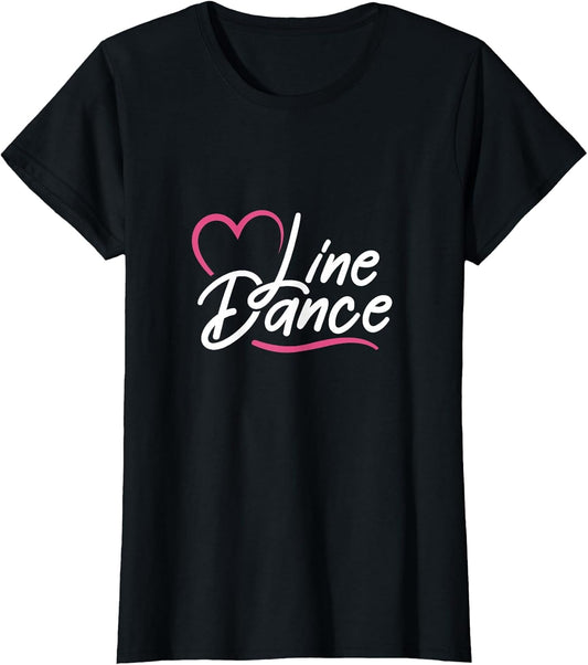 Line Dance Heart Western Line Dancing Cowgirl Dancer
