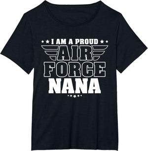 Proud Air Force Nana Patriotic Pride Military Grandmother