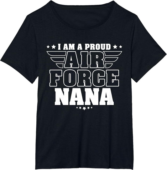 Proud Air Force Nana Patriotic Pride Military Grandmother