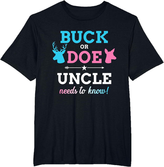 Gender Reveal Buck or doe Uncle Matching Baby Party