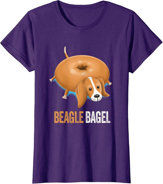 Beagle Dog Bagel Bread Pun Funny Animals