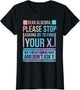 Dear Algebra Find X Ask Y Funny Math Nerd Pun Quote Humor