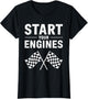Start Your Engines Shirt Checkered Flag Men Women Racing Day